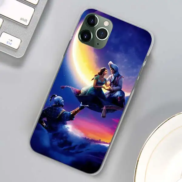 Аладдин и Жасмин мультфильм очаровательные телефонные чехлы для Apple iPhone 11 Pro Max X XR XS MAX 11 Pro 7 8 6 6s Plus 5 5S SE жесткий чехол - Цвет: H03