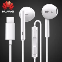 Huawei fone de ouvido cm33 fones usb tipo c no ouvido com fio mic controle volume fone para companheiro 40 30 20 10 9 pro p30 pro xiaomi mi9