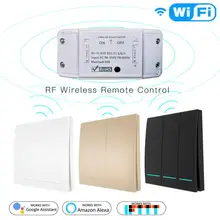 Interrupteur d'éclairage intelligent WiFi, minuterie de disjoncteur universelle, télécommande sans fil, fonctionne avec Alexa Google Home, bricolage