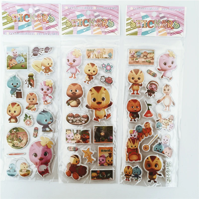 6 шт. симпатичные милые наклейки цыпленок s Kawaii DIY Скрапбукинг вознаграждение