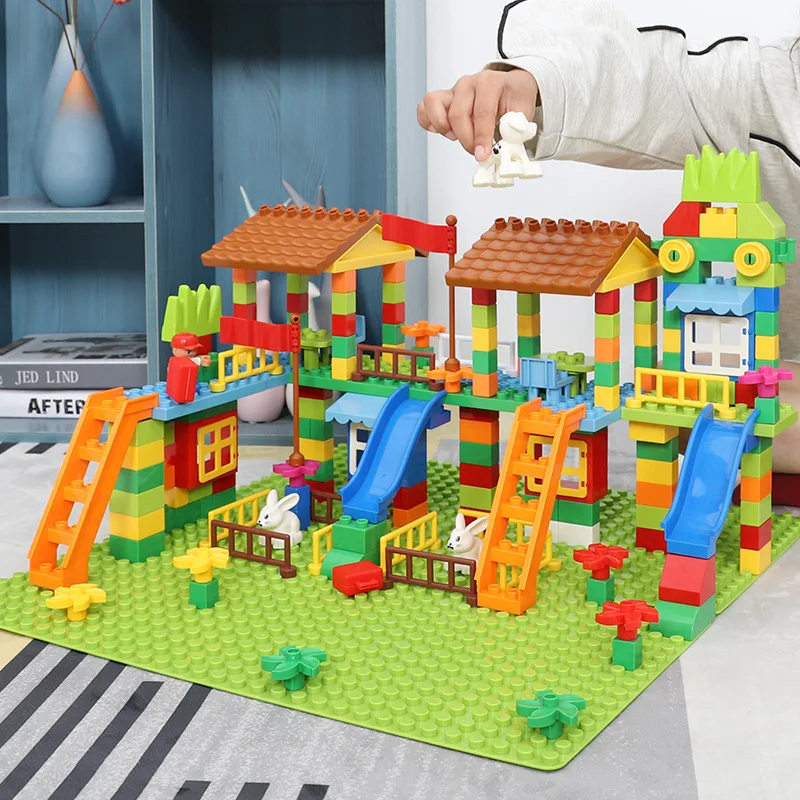

CHILDREN'S Building Blocks Compatible Assembled Fight Inserted Large Particles Boys And Girls 3-4-5-6-Year-Old Educational Toy