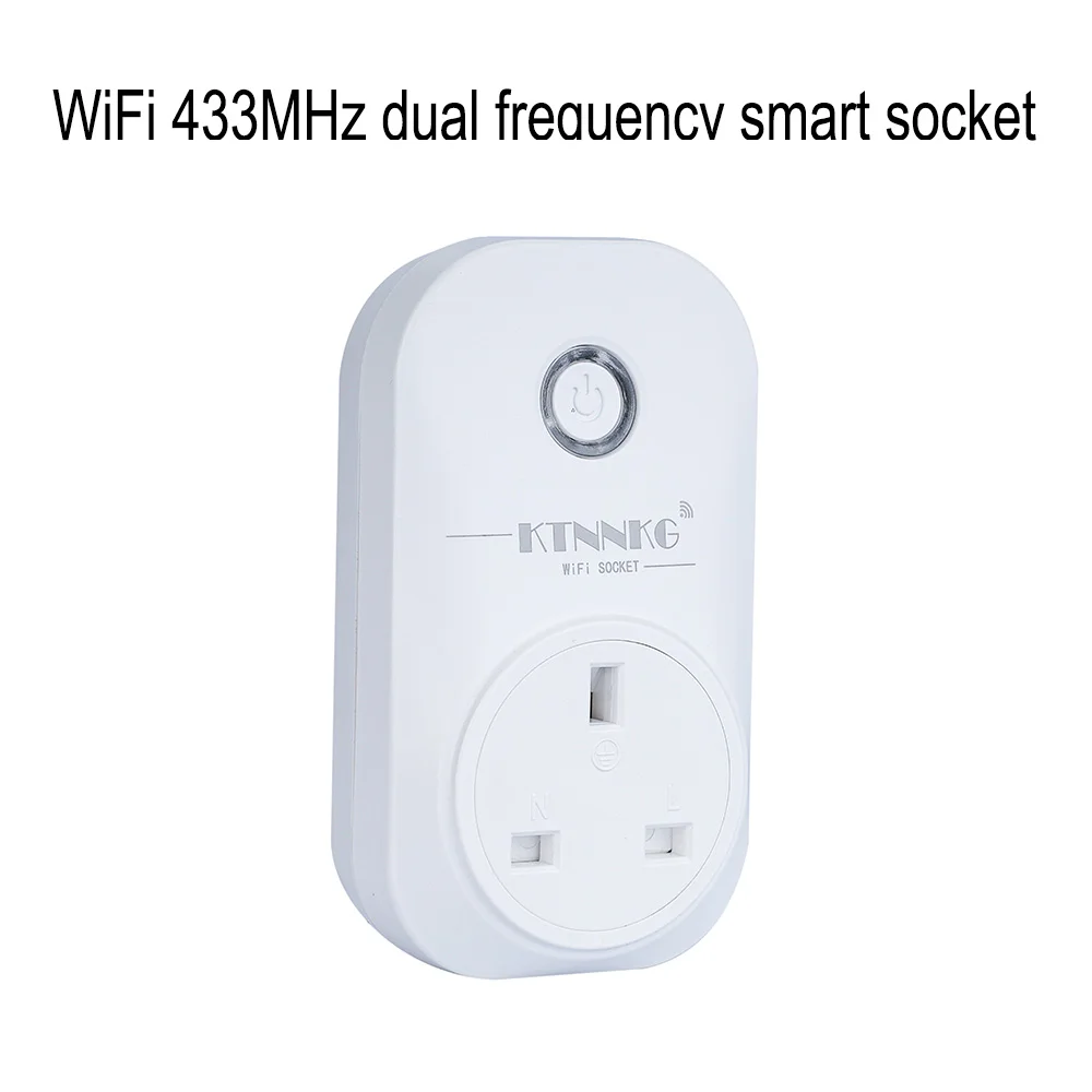 UK TUYA Smart Life с 433 МГц 85-265 в WiFi розетка модуль, дистанционное управление, голосовое управление, работа с Google Home Echo Alexa IFTTT