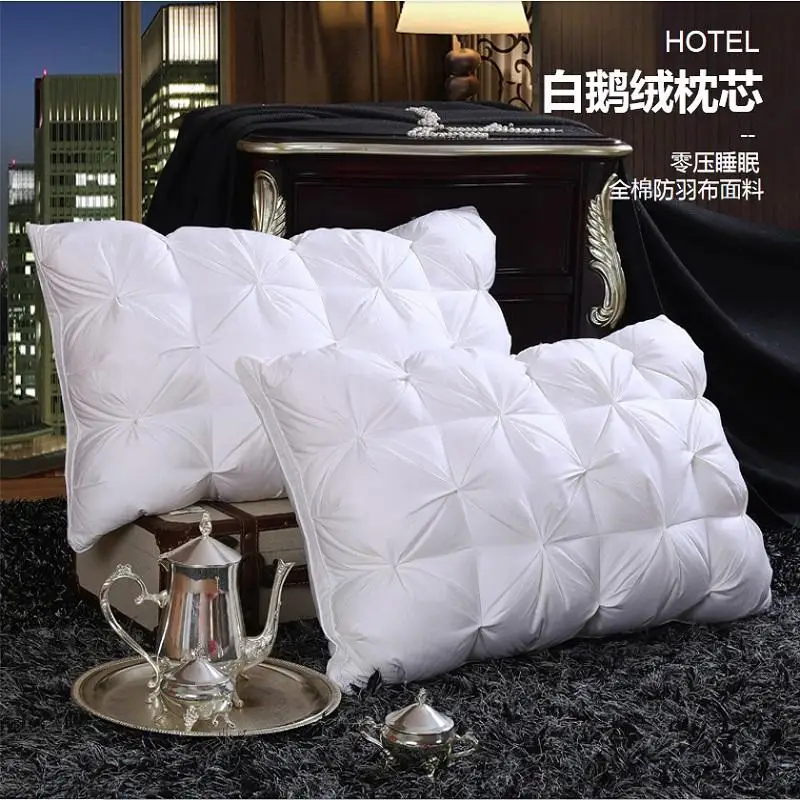 48Claroom 100 Goose Down Pulling flowers Pillow Five star Hotel