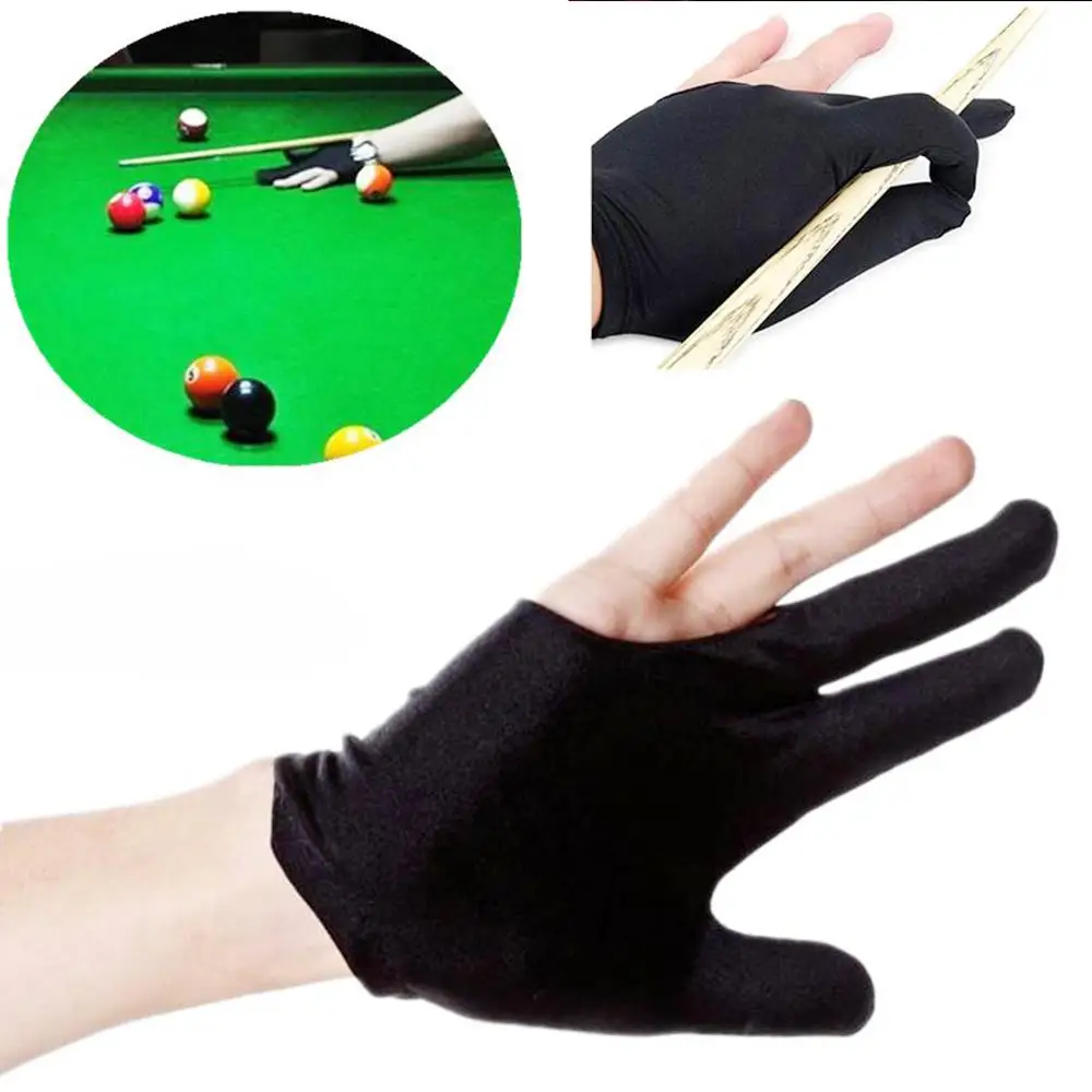Перчатки для игры в Бильярд 3 палец перчатки защита пальцев левой руки высокое