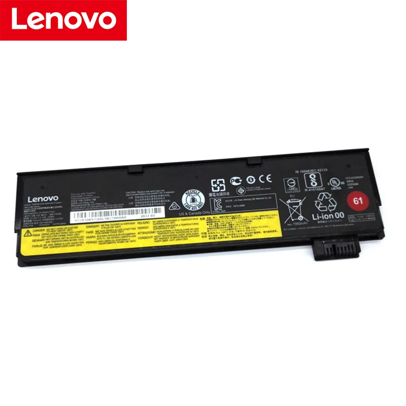 Lenovo аккумулятор для ноутбука lenovo Thinkpad T470 T570 P51S 01AV427 01AV423 SB10K97580 11,4 V 2.1Ah/24WH