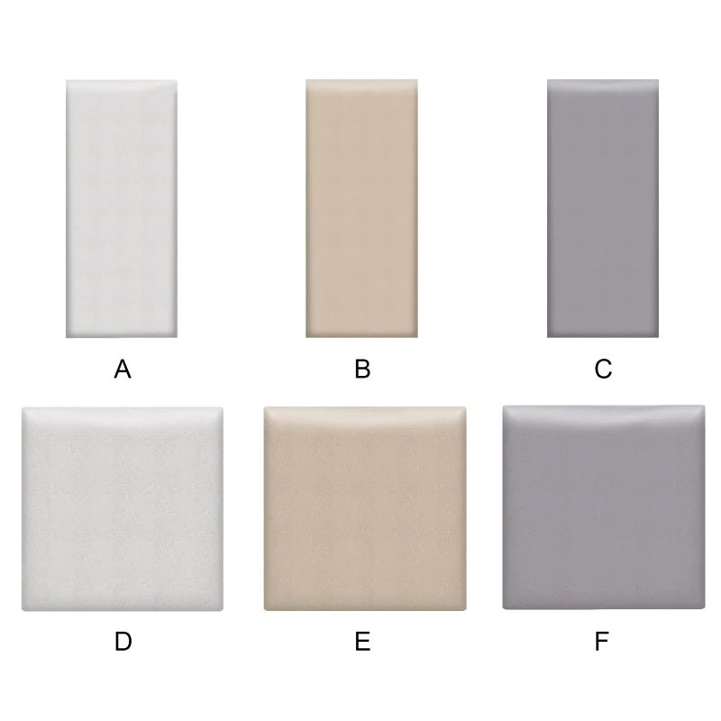 1PCS Self-adhesive Padded Headboard Wall Panels Anti-Collision Safety Headboard 3D WallSticker Decorations Bedroom Background