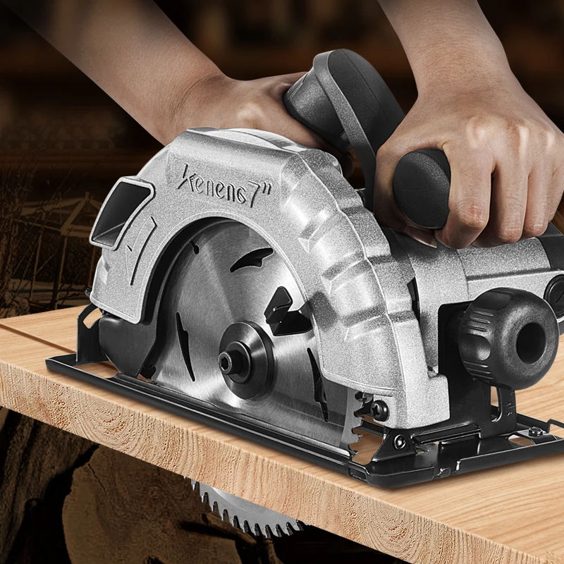 Woodworking circular saw 7 inch portable electric saw cutting machine home wood chipper can be flipped winn ideal orange apple onion slicer manual type vegetable root slicing machine multi purpose slicer chipper kitchen good helper