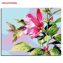 Придорожные полевые цветы ручная роспись цифровая печать масляной картины живопись по номерам Масляные картины китайские картины-свитки украшение дома