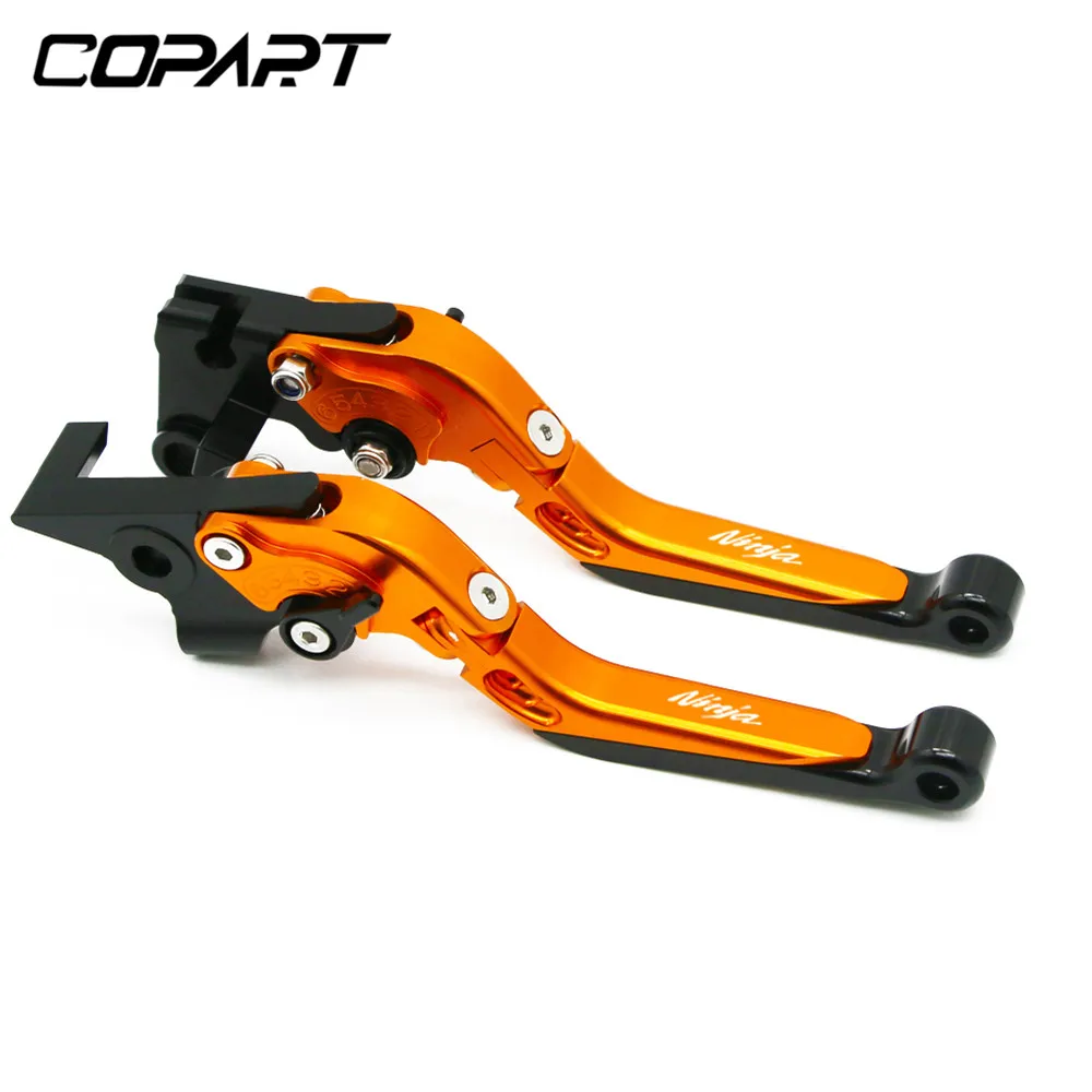 Для Kawasaki Ninja ZX6R 636 ZX6RR ZX 6R ZX 6RR Ninja250/300 2005 2006 Мотоцикл с ЧПУ Регулируемый Выдвижная сцепные рычаги - Цвет: BKORORBK