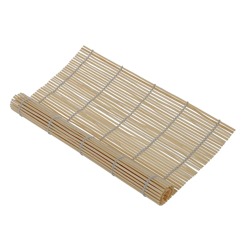 Японский коврик для суши, бамбуковый коврик в рулоне, коврик для японской кухни 23 см х 24 см