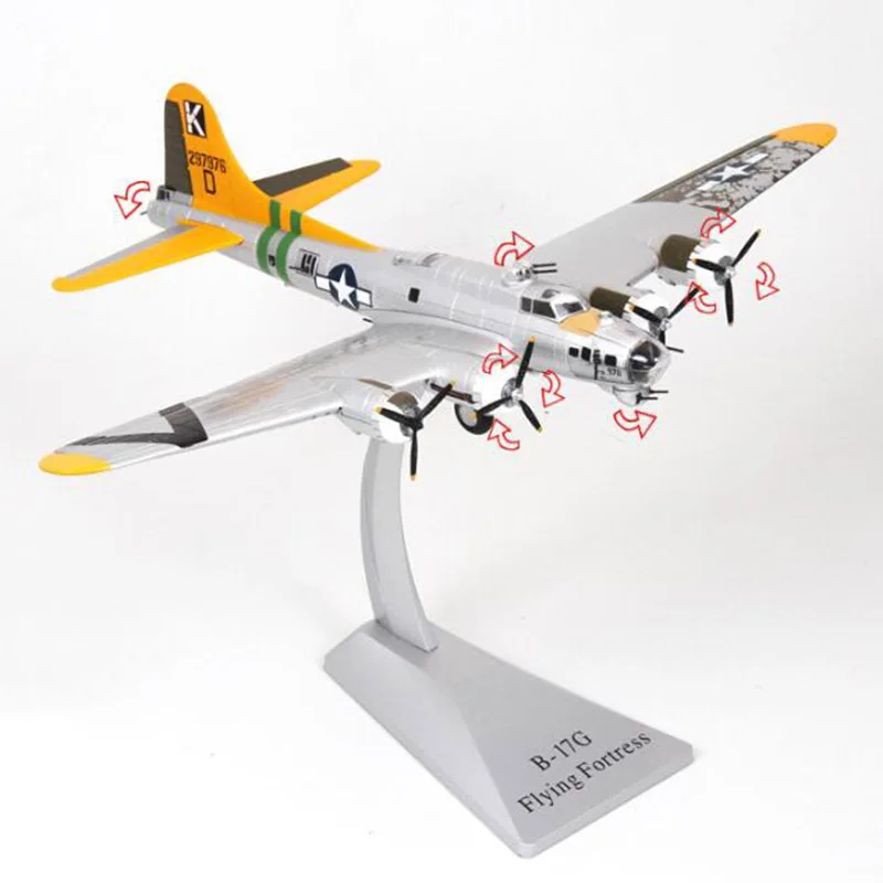1: 72 Масштаб Американский Второй мировой войны B-17G B17 бомбардировщик самолет носитель истребитель самолет Игрушечная модель самолета статический Литой Сплав сувениры