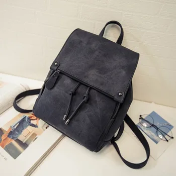 

New Arrival Winter Women Backpacks Canvas College Bags For Teenage Girls Vintage Ladies' Travel Backpack Black Pink School Bags