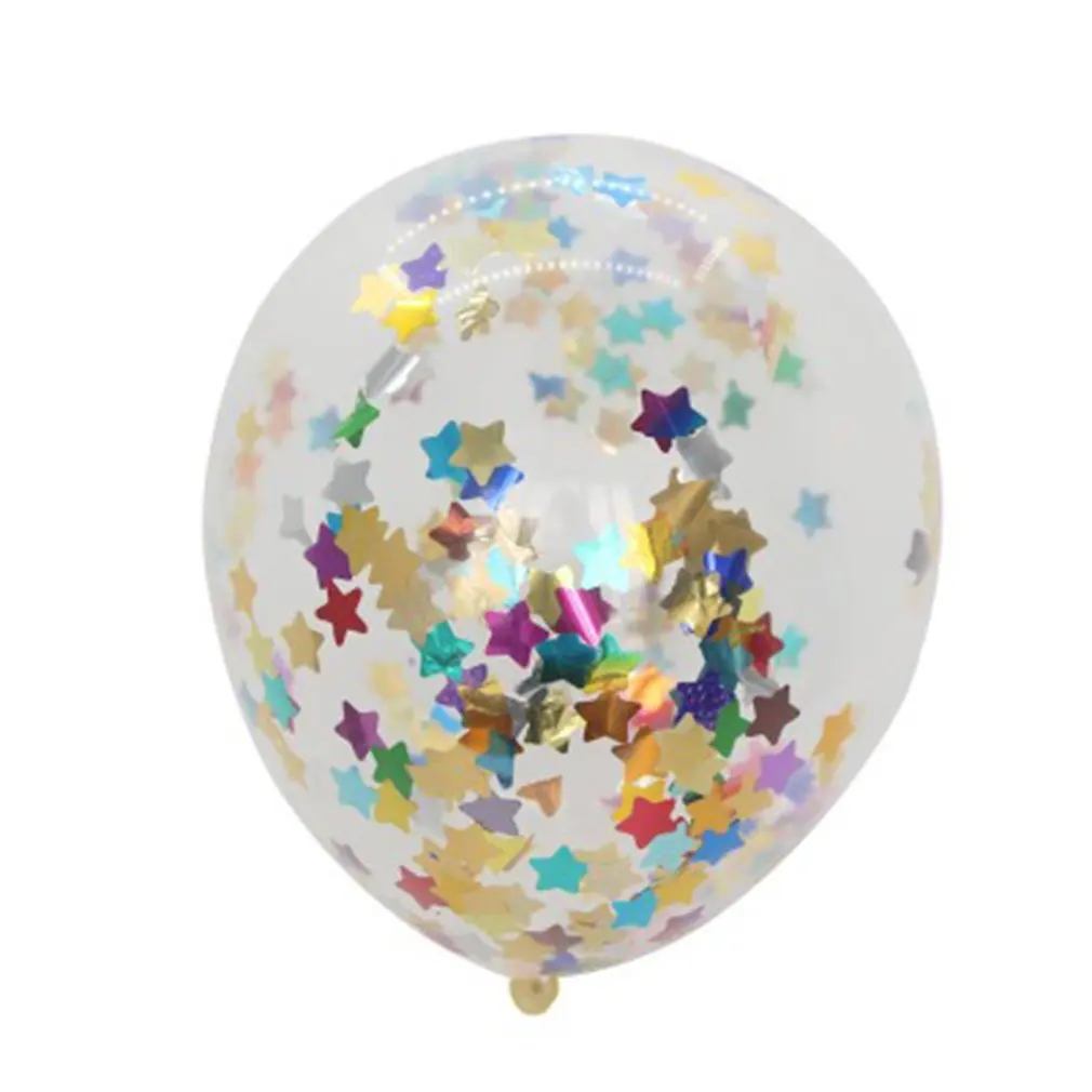 

12inch Confetti Balloons Latex Round golden Paper Balloons Multicolor Confetti Dots Filled Clear Balloons for Birthday Party