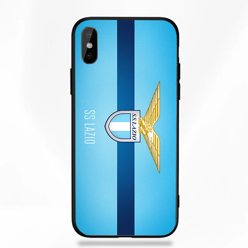 Чехол для телефона Immobile чехол для iphone DIY для Lazio FC чехол черный мягкий Уретановый Термопластик(tpu) для iphone 11Pro X XR XS MAX 7 8 7plus 6 6S 5S SE 5 - Цвет: A1941