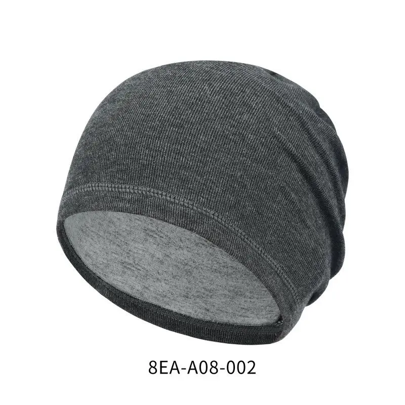 Unisex Casual Soft Beanies Cap Smooth Thermal Windproof Skiing Hat Sports Headwear For Running Climbing Traveling - Цвет: EA02
