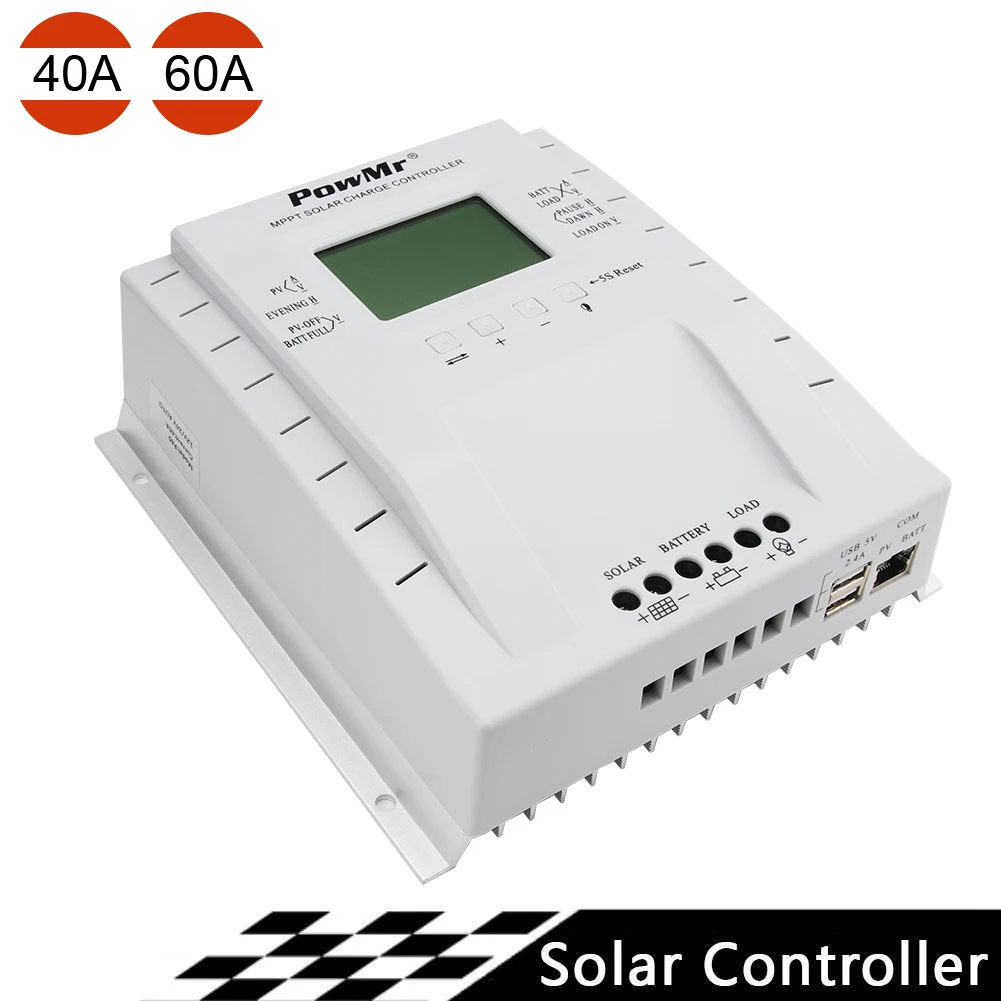 

MPPT 40 Amp 60 Amp Solar Controller Max 100V input with 5V USB Charger Output