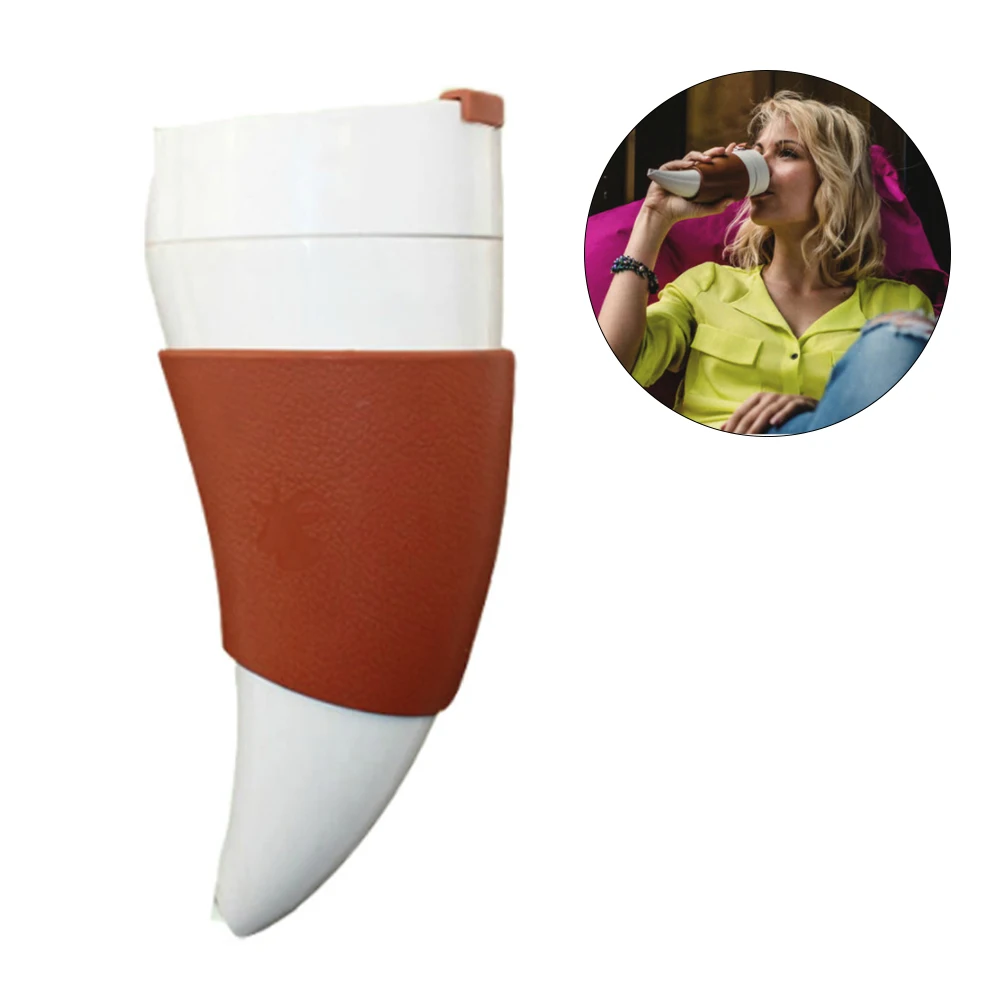 

230ml Stainless Steel Vacuum Cup Goat Horn Coffee Mug Liner Vacuum Insulation Cup Ports Thermos Direct Drinking Couple Traveling