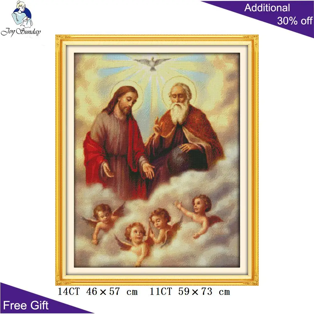 Joy Sunday Jesus Cross Stitch Kits, Home Decor, Sacred Heart, Jesus and Cherubs, Shepherding Son, R247(1)R247(2)R270R274R277