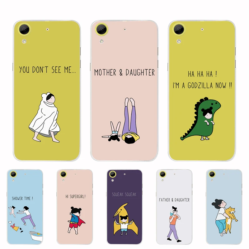 

Cute Phone Cover For HTC 628 Desire Dual Sim Soft TPU 3D Relief Cases Shell For HTC 626 626w 626D 626G 626S Bags Protective