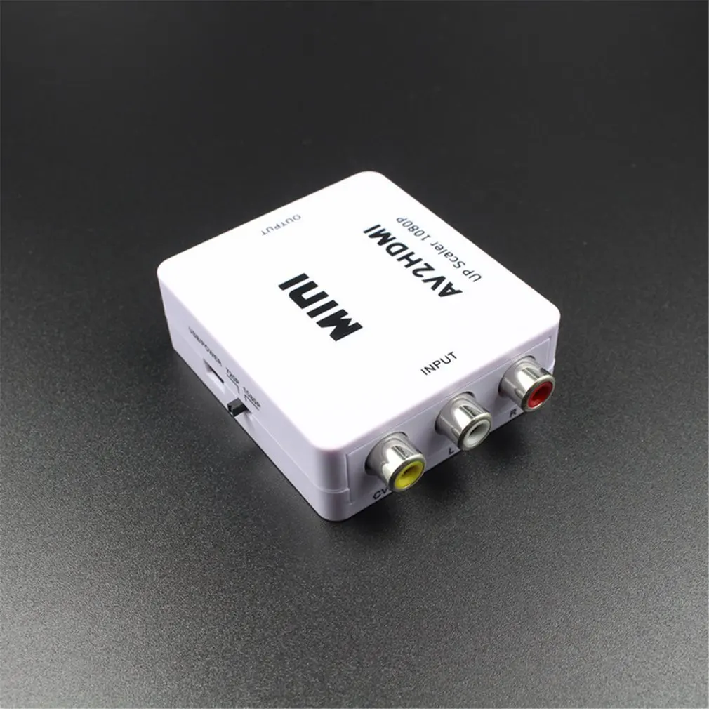 Преобразователь Av в Hdmi Hd Av2Hdmi композитный Cvbs 3Rca 1080P преобразователь адаптер видео