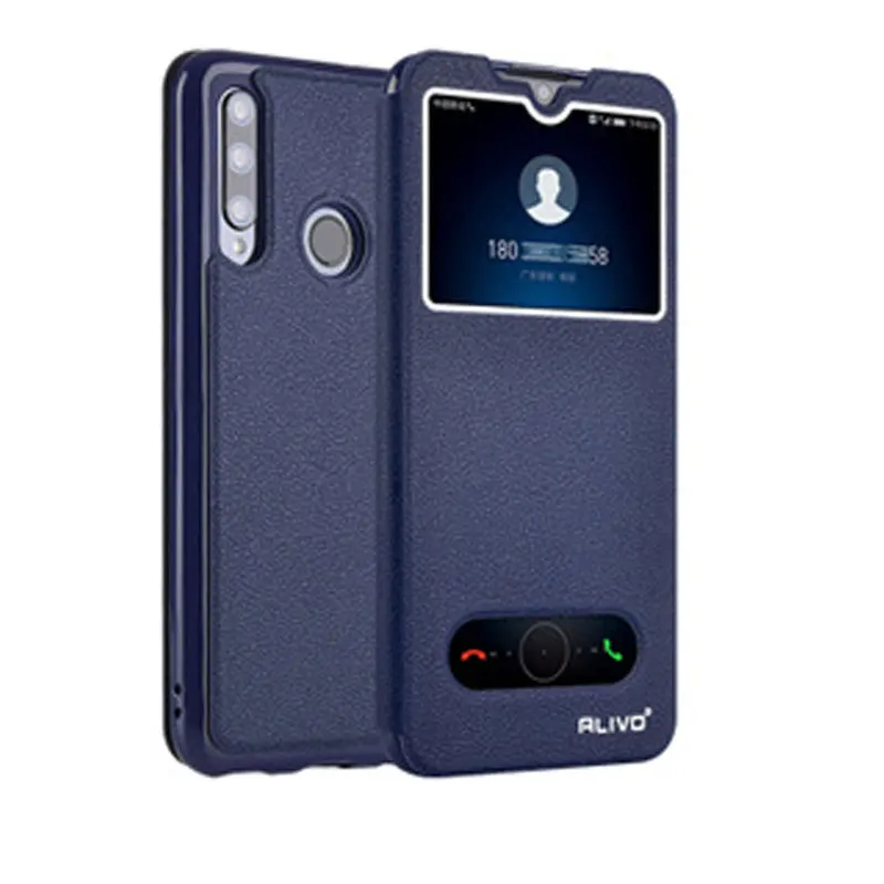 huawei pu case Dành Cho Huawei P30 Lite Ấn Bản Mới Ốp Lưng Từ Cửa Sổ View Da Điện Cho Huawei P30 Lite Quyển Sách Bao P30Lite ốp Điện Thoại huawei pu case