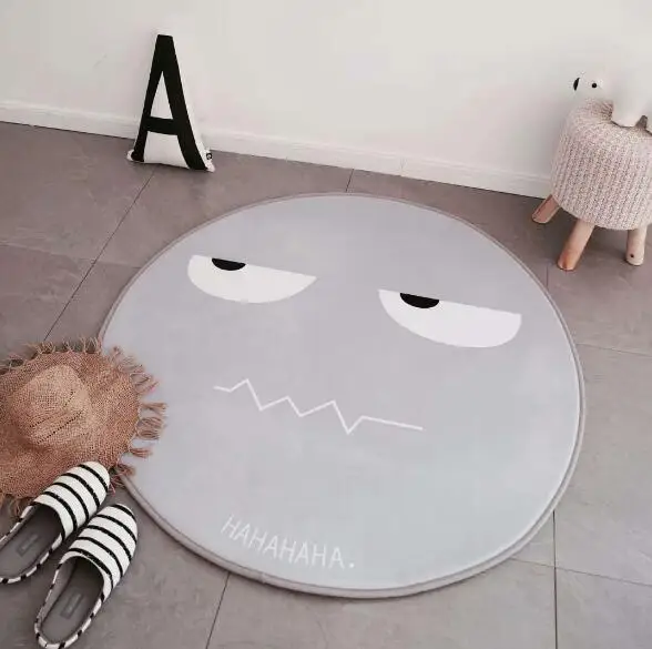 E-diameter-120cm Простой Детский развивающий коврик для ползания ковер игровой коврик круглой формы малыш толстый ковер украшение в детскую комнату BXX021 - Цвет: E-diameter-120cm