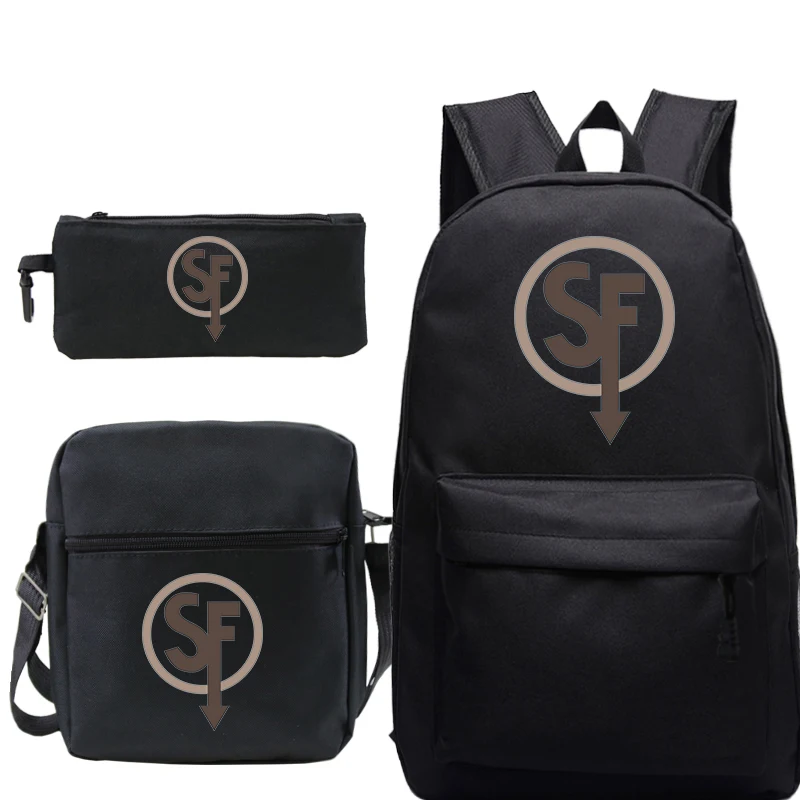 Sally Face/Детский комплект из 3 предметов, школьные сумки для мальчиков и девочек, школьный рюкзак Mochila Escolar, рюкзак на плечо для путешествий - Цвет: 2