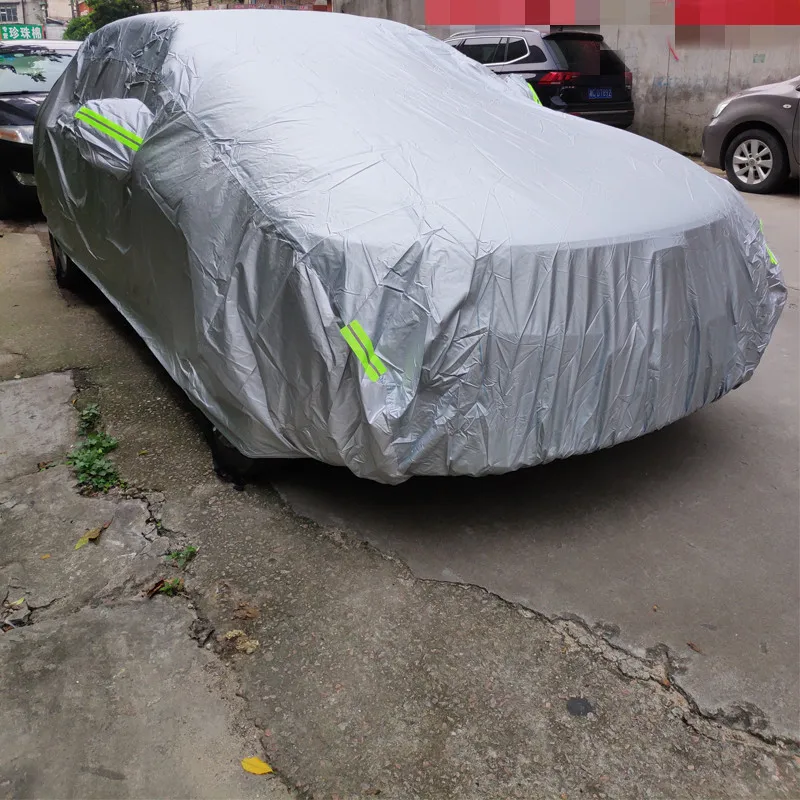 Универсальный SUV/Sedan полностью автомобильные чехлы на открытом воздухе Водонепроницаемый Защита от солнца и дождя от снега УФ-Автомобильный зонтик серебристый автомобильный чехол s-xxl