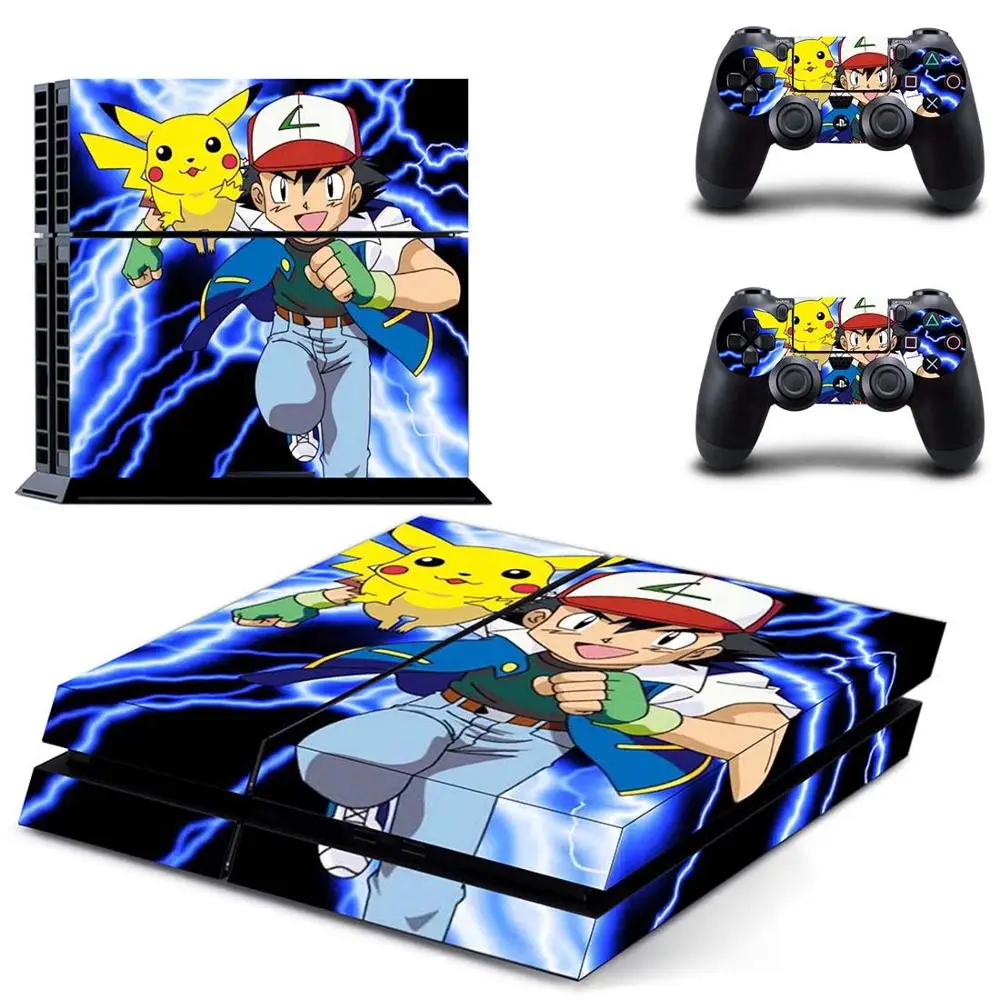 DPTM1611 PS 4 Стикеры покемонов Play station 4 Стикеры s, наклейка для PS4 наклейка домашнего декора расписные картинки desivo для Игровые приставки 4 консоли и 2 контроллера - Цвет: DPTM1611