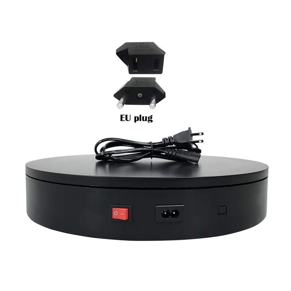 ComXim MT320AL35 220V 35 сек/lap 32 см 360 градусов автоматический вращающийся стол с электрическим приводом дисплей стенд - Цвет: 220V black EU plug