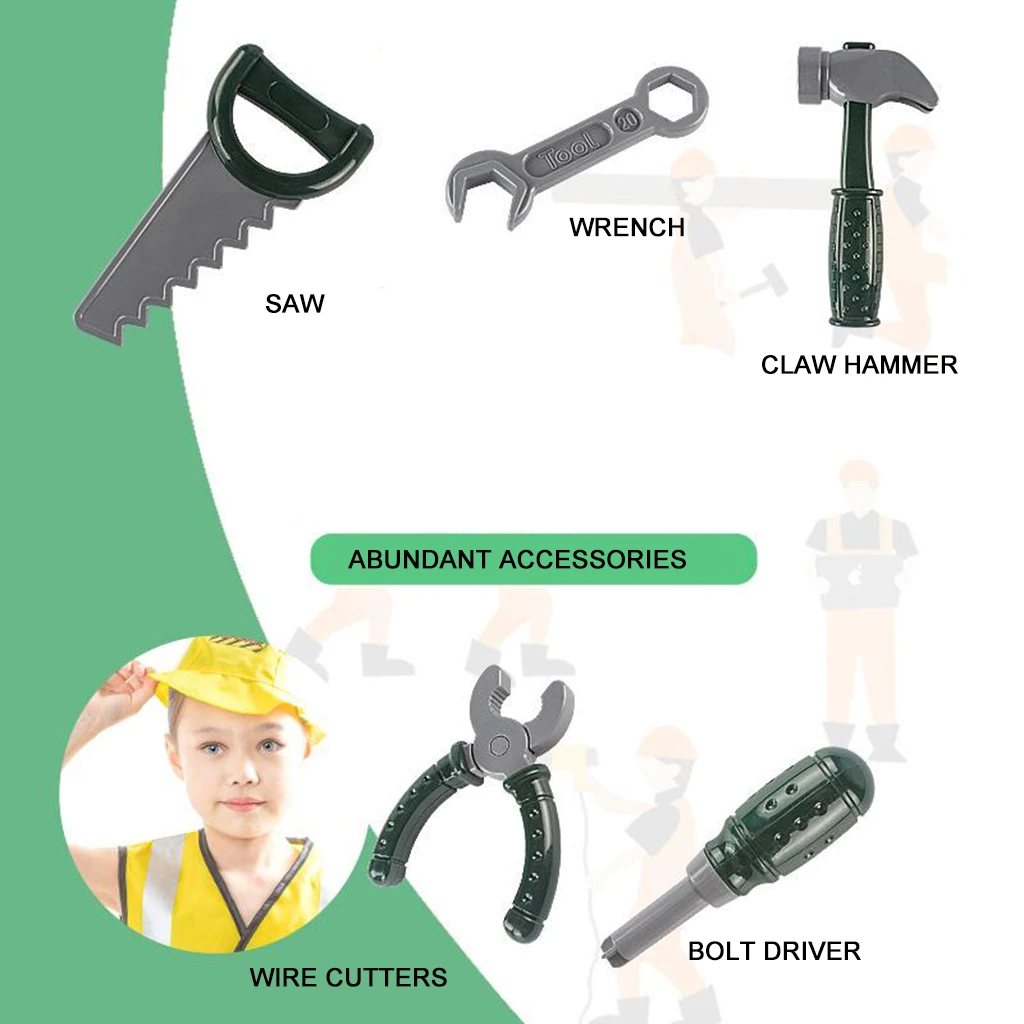 Conjunto de herramientas de para niños, juguete para juego de imitación, utilería de teatro|Trajes de juego| AliExpress