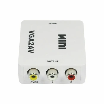Mini VGA to AV Video Converter VGA to RCA PC to TV Vga to Av for AV Interface TV, Display and Other AV Interface Equipment
Mini VGA to AV Video Converter VGA to RCA PC to TV Vga to Av for AV Interface TV, Display and Other AV Interface Equipment