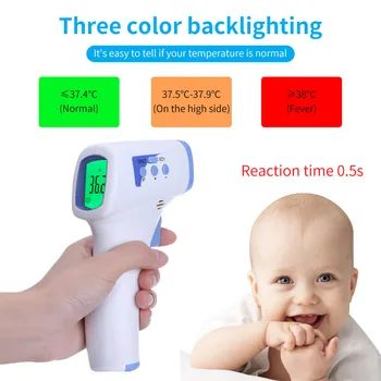 

Non-Contact Forehead Thermometer Digital Infrared Body Temporal Thermometer 2020 Baby Adult Fever Thermometer fast ship#1