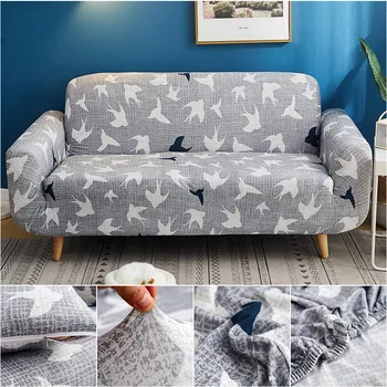 

Geometric Stretch Sofa Cover Comfort Sectional Elastic Couch Cover for Living Room 1/2/3/4-seater Corner Sofa Protect