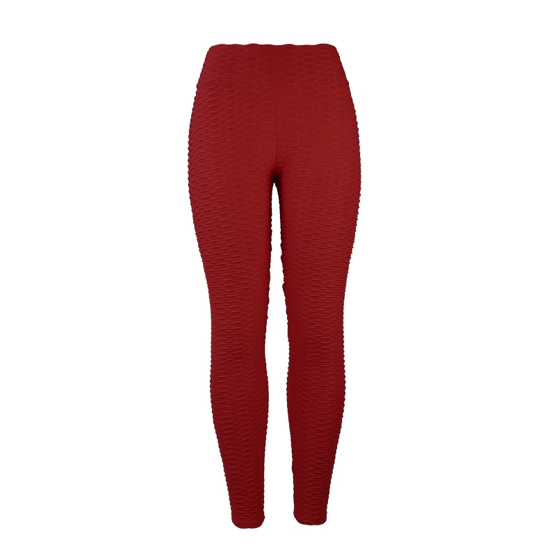wine red 3D толстые теплые женские спортивные штаны Joga, сексуальные эластичные леггинсы для фитнеса, дышащие складные леггинсы с высокой талией, пуш-ап, спортивная одежда для спортзала и тренировок - Цвет: wine red