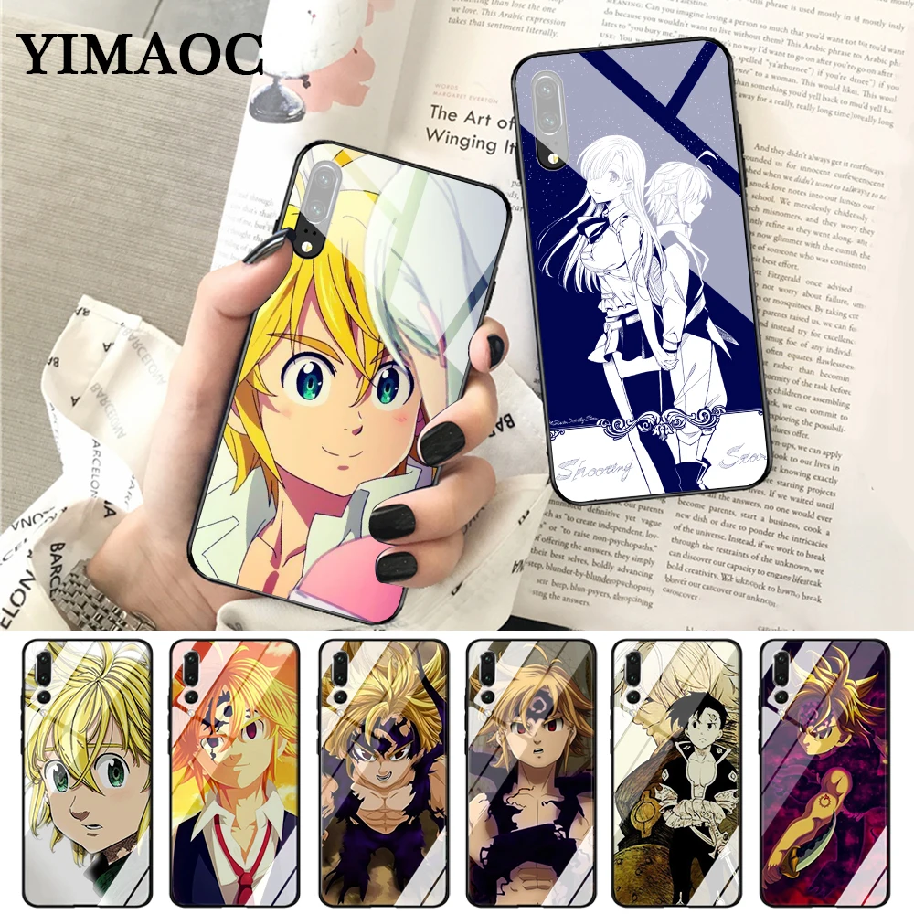 YIMAOC семимерный грех Melioda стеклянный чехол для Huawei P10 Lite P20 Pro P30 P Smart honor 7A 8X9 10 Y6 mate 20 |