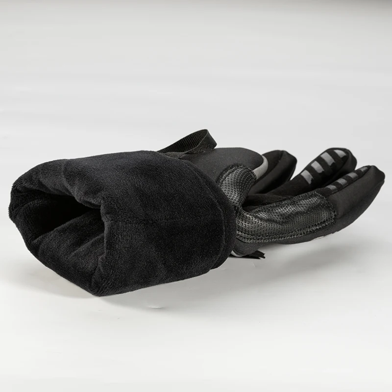 ROCKBROS Winter Gloves Adjustable Touch Screen Gloves Warm Fleece Scooter Motorcycle Gloves Cycling Windproof Ski Gloves 4