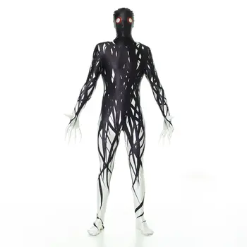 

morphsuits kids zalgo monster Fancy dress monochromatic baby shower decorations halloween decoration dropship