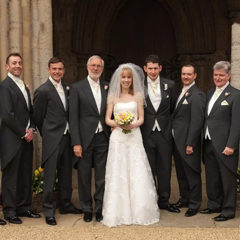 

Black Italian Tailcoat Wedding Men Suits Groom Wear Terno Slim Fit 2 Pieces (Jacket+Pants) Groomsman Prom Suits Costume Homme