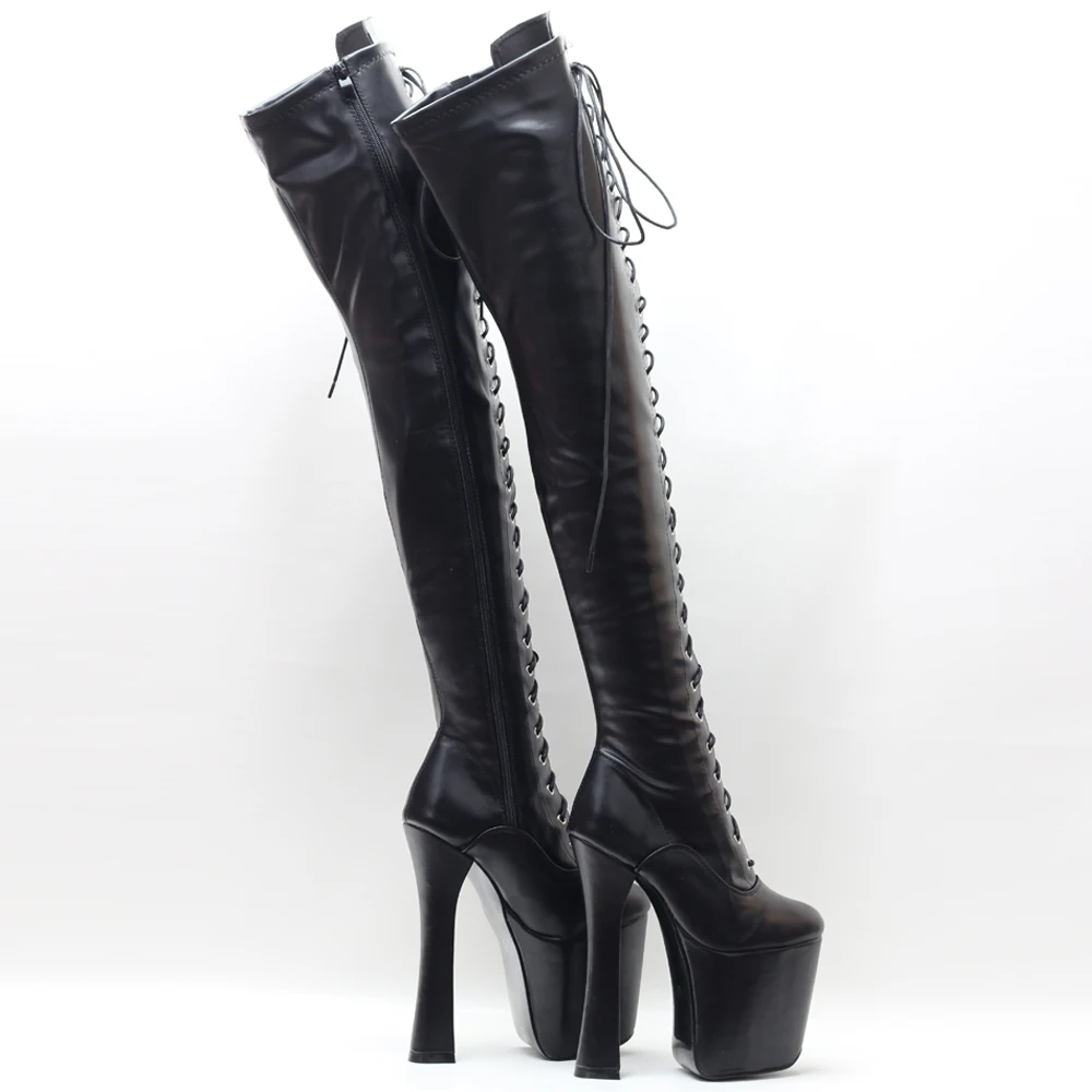 shop JIALUOWEI 8 Inch High Heel Black 