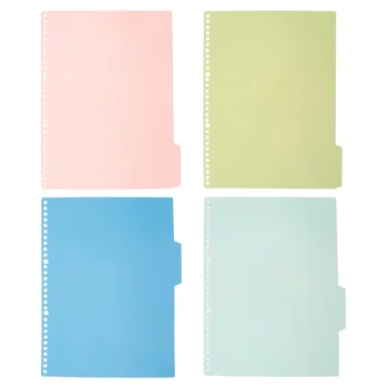 

5 Sets/20pcs Colorful Page Classified Labels Paper Tab Dividers Durable Stationery Supplies for Office Notebook School (Green, R