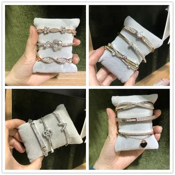 

30 Pcs/lot fashion women classical alloy zircon bangles lot luxury women alloy bangles jewelry wholesale 1030-81