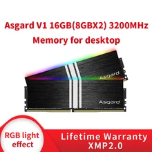 Asgard V1 czarny rycerz RGB RAM 16gb PC pamięć RAM pamięć komputer stacjonarny DDR4 PC4 8g 16g 3200mHZ 3600Mhz DIMM RGB