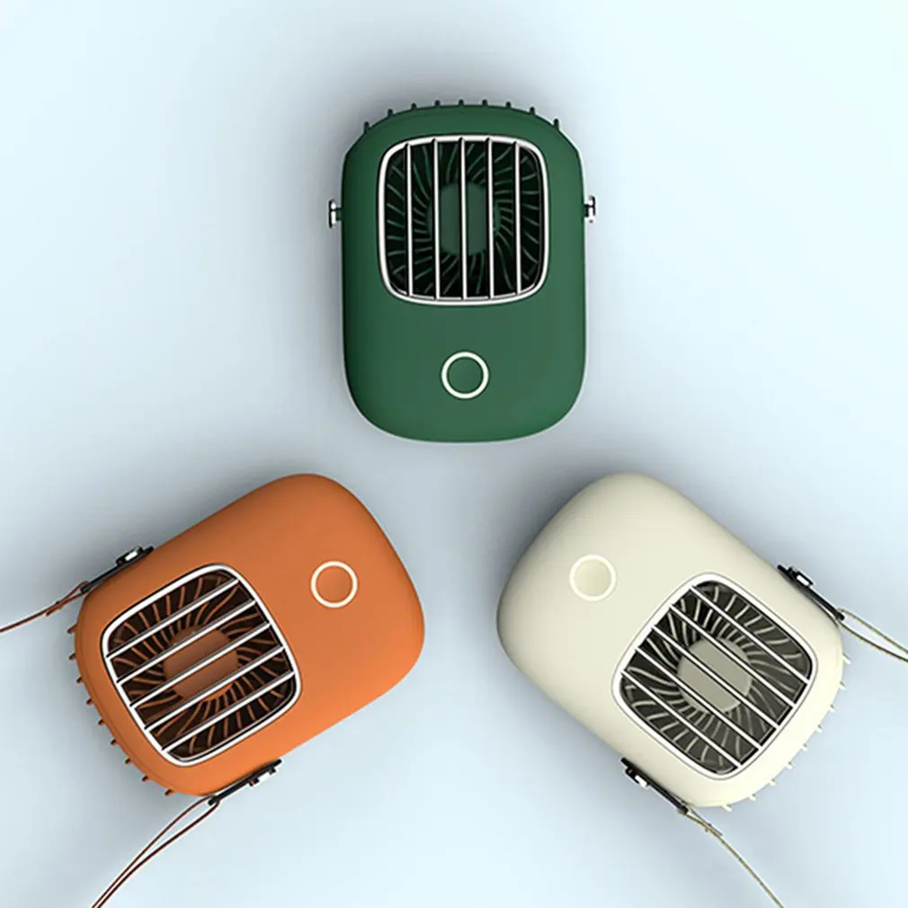 Открытый Draagbare Opknoping Usb Lanyard Fan Hals Drie Speed aanpass Lui Ventilator Licht Gewicht Doet Geen Pijn De