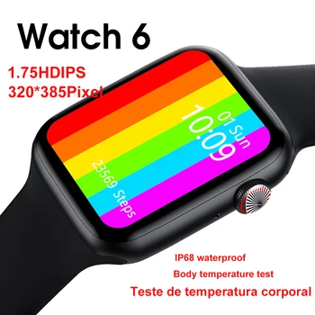 

Smartwatch IWO W26 44mm Watch 6 Bluetooth Smart Watch Thermometer ECG Heart Rate Temperature IP68 Waterproof PK IWO 8 IWO 13 12