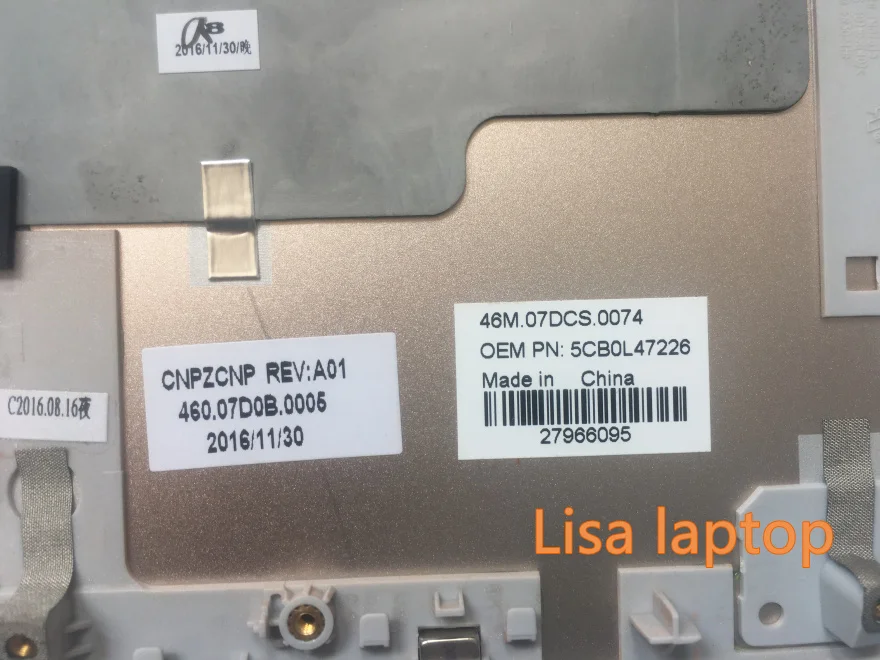 Черный держатель в виде ладони Мышь Клавиатура Air 13 IdeaPad 710S-13ISK для ноутбука lenovo 5CB0L47226