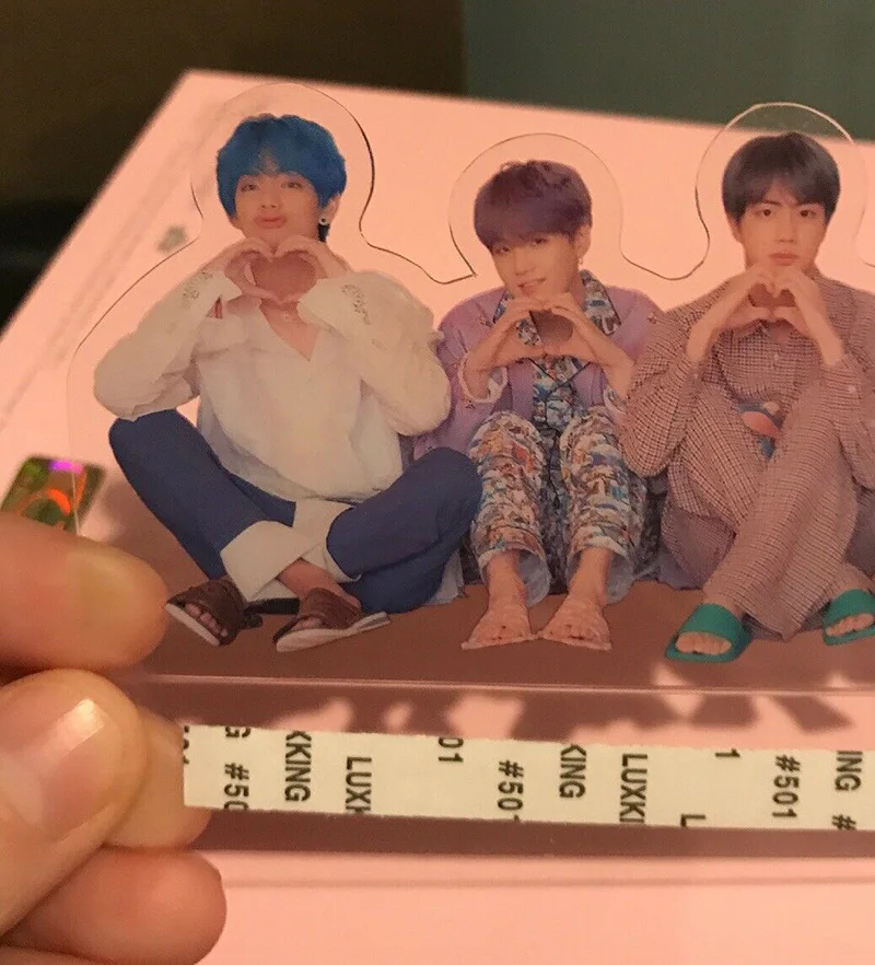 KPOP Bangtan мальчики карта душа персона прозрачная фигурка на акриловой подставке доска мальчик с Luv JUNG KOOK SUGA JIMIN фото пикет