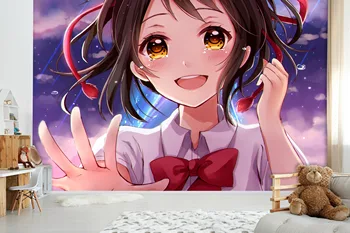 

[Self-Adhesive] 3D Your Name 698 Japan Anime Wall Paper mural Wall Print Decal Wall Murals Belly
