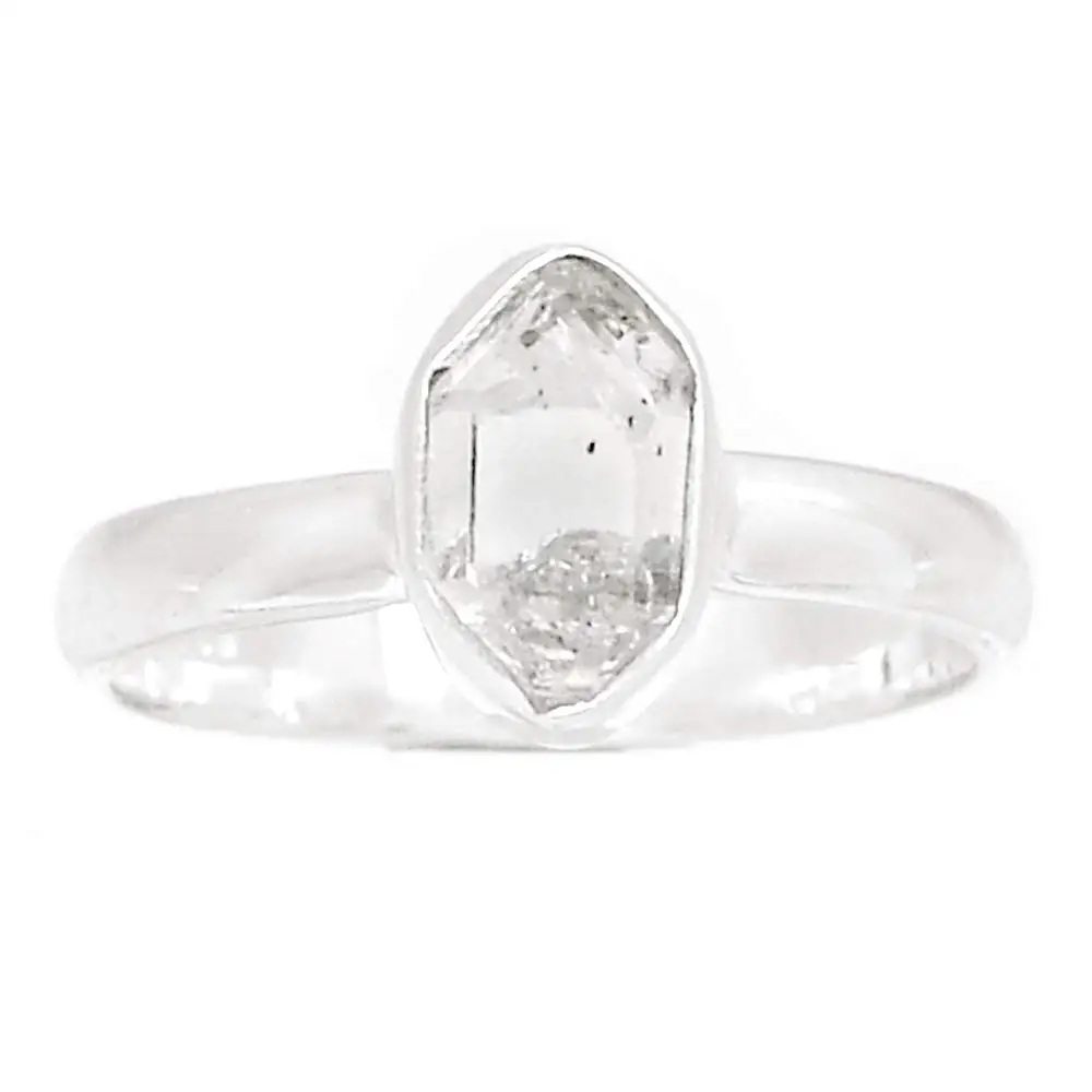 

Genuine HERKIMER DIAMOND Ring 925 Sterling Silver, USA Size : 8, AR4227