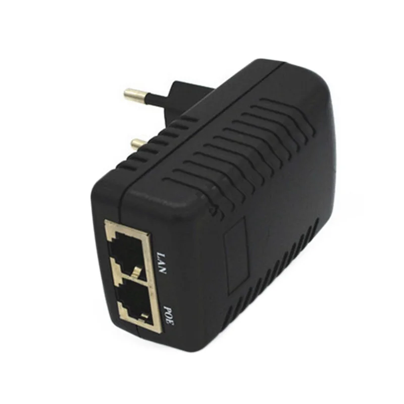 Inspction CCTV безопасности 48 В 0.5A 24 Вт POE вилка для розетки PoE инжектор Ethernet адаптер ip-камера телефон POE блок питания ЕС вилка